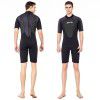 3mm men's one-piece short sleeved diving suit, sun proof and warm surfing suit, deep diving thickened snorkeling suit, medium large swimming suit