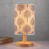 Hot selling solid wood embossed table lamp small red book parent-child manual DIY activity material cross-border cloth cover bedside night light