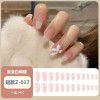 Ice through Camellia water diamond nail patch net red nail patch medium long detachable wearing nail piece nail enhancement finished product
