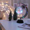 Christmas day led moon shaped lamp living room bedroom study decorative table lamp wholesale iron ball decorative lamp