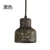 Nordic semi transparent cement chandelier creative personality bedside restaurant terrazzo color LED bar personality Chandelier