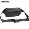 Amazon popular messenger bag, men's waist bag, outdoor running mobile phone bag, multi-functional large capacity chest bag, single shoulder bag