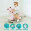 Baby rocking chair baby plastic rocking horse with music large thickened children's toy 1-2 year old Trojan horse