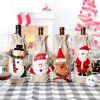 European and American new Christmas wine bottle set Christmas decorations Santa Claus Snowman elk linen wine bottle set