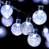 Cross border hot sale Solar bubble ball color lamp string outdoor round ball christmas lamp courtyard festival decoration lamp string