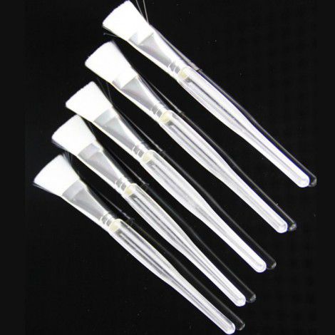 Manufacturer direct sales: facial mask brush, transparent crystal handle, film adjusting brush, cosmetic brush, facial hydrotherapy beauty tool