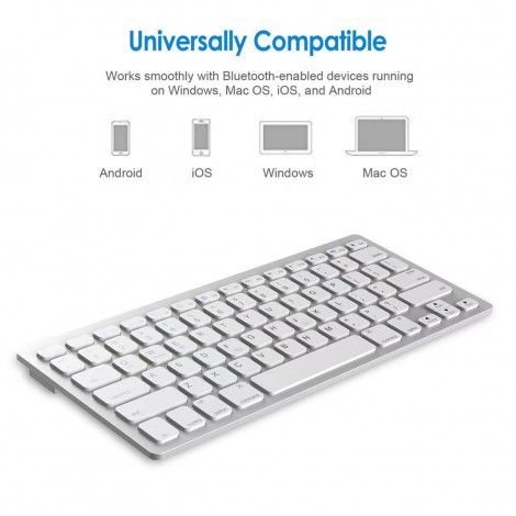 Bluetooth keyboard is suitable for mobile phone tablet IPAD Wireless Keyboard X5 Russian French arabic Thai keyboard