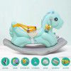 Children's music little horse rocking horse thickening plastic large baby rocking chair car one year old gift toys