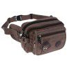 Factory direct sales: Canvas diagonal waist bag, cycling close fitting anti-theft small cross bag, outdoor sports running men's bag