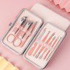 Rose golden eagle nose pliers beauty manicure Manicure Pedicure Knife Set Nail Clipper Set 7-piece set care tools