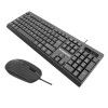 Suitable for magic sound KM1 computer, USB keyboard, home office, business wired mouse and keyboard set, English packaging