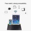 Mobile phone tablet computer iPad Bluetooth keyboard mute mini card slot charging keyboard scissors foot keyboard