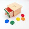 Montessori teaching aids, coin box, children's hand eye coordination, early childhood education, drawer games, wooden ball table, science and education toys