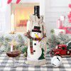 European and American new Christmas wine bottle set Christmas decorations Santa Claus Snowman elk linen wine bottle set
