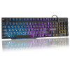 Cross border express Russian 104 luminous keyboard Russian Russian luminous mechanical touch keyboard support generation