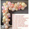 Amazon source: rose gold glitter balloon chain set, birthday party, festive banquet, background wall, atmosphere layout