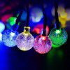 Cross border hot sale Solar bubble ball color lamp string outdoor round ball christmas lamp courtyard festival decoration lamp string