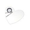 Stainless steel color make-up heart-shaped palette nail dressing tools palette tt01 Yangjiang factory direct sales