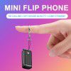 Cross border hot sale ulcool F1 super mini flip phone student male and female thumb small phone
