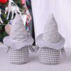 Christmas decoration creativity: dwarf doll with hat, doll decoration, European and American classic lattice faceless doll, Goblin