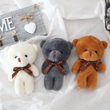 Teddy bear plush toys, conjoined bear dolls, teddy bear toys, small gifts manufacturers, wholesale and direct sales, key chain pendant