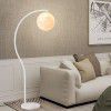 Modern simple creative lunar table lamp Nordic ins style living room bedroom bedside net red LED medieval floor lamp