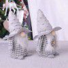 Christmas decoration creativity: dwarf doll with hat, doll decoration, European and American classic lattice faceless doll, Goblin