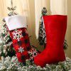 Christmas supplies Europe and America red black lattice Snowflake Christmas socks Christmas tree decoration children's holiday gift bag candy socks