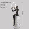 Human shape art sculpture holding ball floor lamp designer hotel living room lobby exhibition hall creative large body decoration