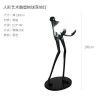 Human shape art sculpture holding ball floor lamp designer hotel living room lobby exhibition hall creative large body decoration