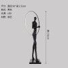 Human shape art sculpture holding ball floor lamp designer hotel living room lobby exhibition hall creative large body decoration