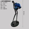 Human shape art sculpture holding ball floor lamp designer hotel living room lobby exhibition hall creative large body decoration