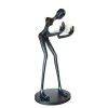Human shape art sculpture holding ball floor lamp designer hotel living room lobby exhibition hall creative large body decoration