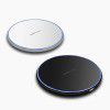 Mirror 10W smart Qi wireless charger metal simple round desktop mobile phone fast charging Wireless charging