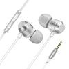 Cross border in ear earphones metal magnetic absorption wired earphones mobile phone computer earphones subwoofer earphones earplugs wholesale