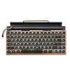 Retro typewriter Bluetooth mechanical keyboard punk keycap mobile phone flat MAC green axis real mechanical keyboard 