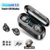 Cross border explosion F9 Bluetooth headset digital display wireless mini touch in ear e-sports game headset wholesale