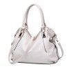Fashionable soft leather handbag with large capacity for women's bags